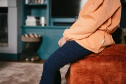 Petit Blush | Rib Legging | Blue Leopard