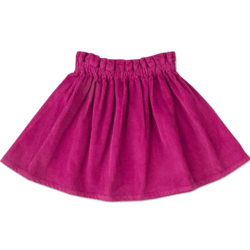 Petit Blush | Rib Ruffle Skirt | Fuchsia