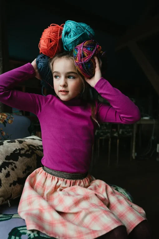 Petit Blush | Rib Turtle Neck | Violet