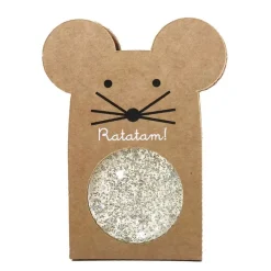 Ratatam | Glitter Mouse Stuiterbal | 4,3 Cm