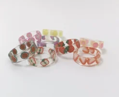 Ratatam | Transparante Kinder Ring Met Fruit Print