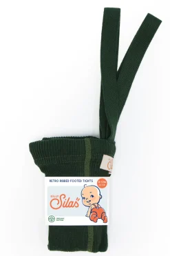 Silly Silas | Footed Tights | Maillot Dark Forest Green