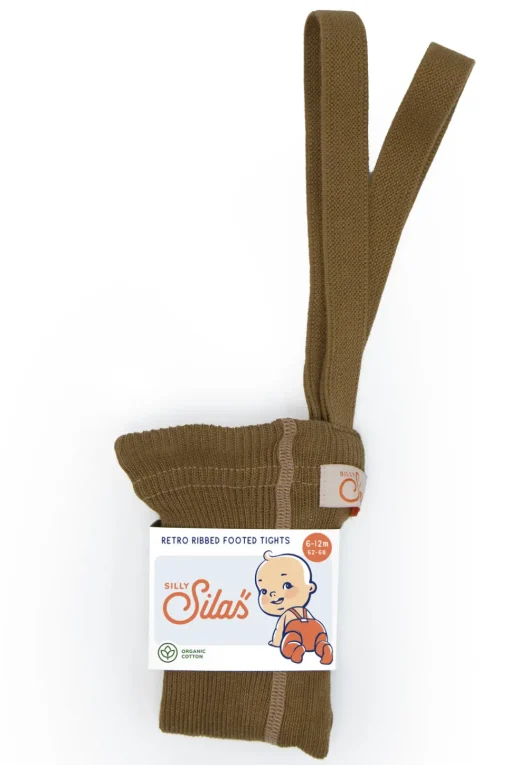 Silly Silas | Footed Tights | Maillot Acorn Brown