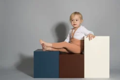 Silly Silas | Maillot Met Bretels Zonder Voetjes | Licht Bruin