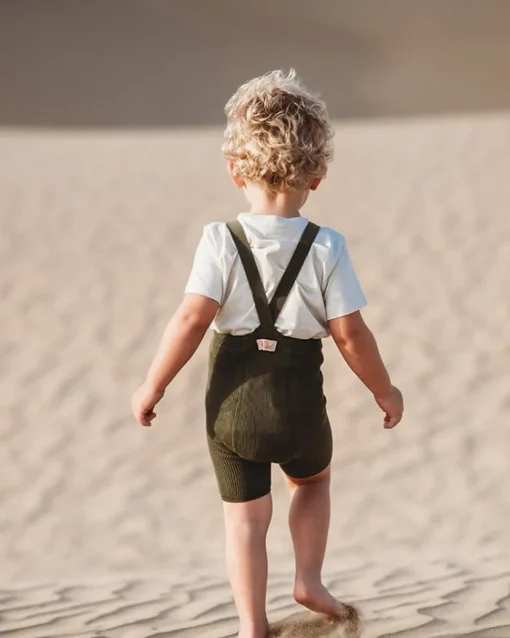 Silly Silas | Shorty Maillot Met Bretels | Olive