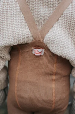 Silly Silas | Wooly Footless | Maillot Wol Cappuccino Brown