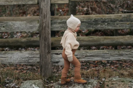 Silly Silas | Wooly Footless | Maillot Wol Cappuccino Brown