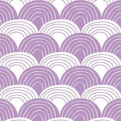 Swedish Linens | Rainbow Lilac | 60X120 Hoeslaken Ledikant Formaat