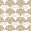 Swedish Linens | Rainbows Warm Sand | 90X200 Hoeslaken 1-Persoons