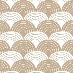 Swedish Linens | Rainbows Warm Sand | 90X200 Hoeslaken 1-Persoons