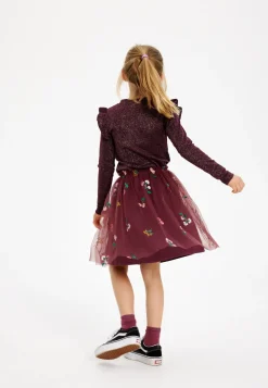 The New | Farah Glitter Tee Ls | Rose Brown