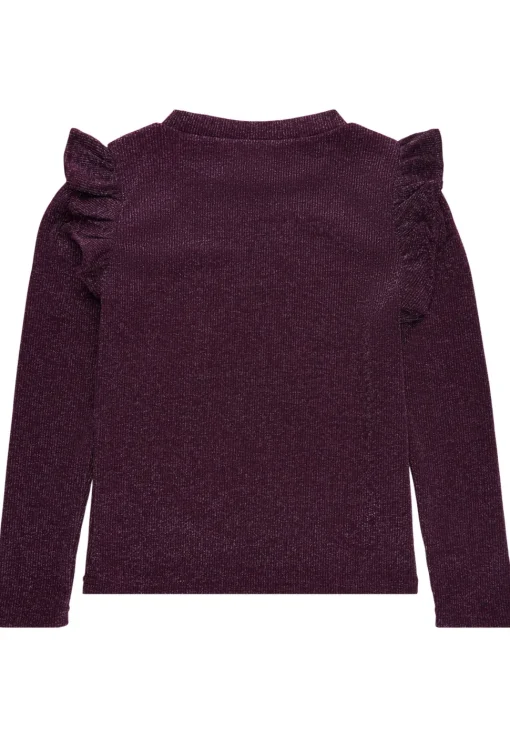 The New | Farah Glitter Tee Ls | Rose Brown