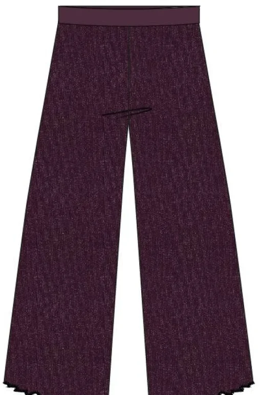 The New | Farah Glitter Wide Pants | Rose Brown