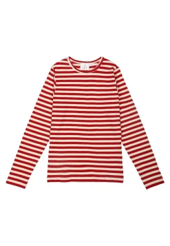 The New | Fie Rib Tee | Mars Red Stripe