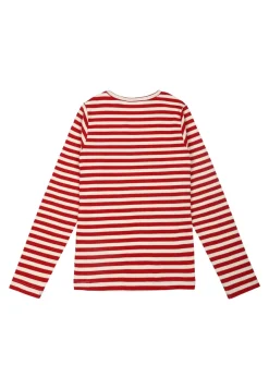 The New | Fie Rib Tee | Mars Red Stripe