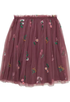 The New | Habianna Tulle Skirt | Rose Brown