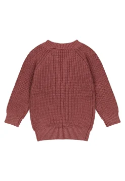 The New | Heather Glitter Pullover | Rose Brown