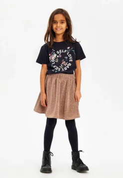 The New | Idalou Skirt | Gold Glitter