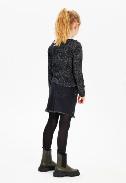 The New | Isia Denim Skirt | Black Denim