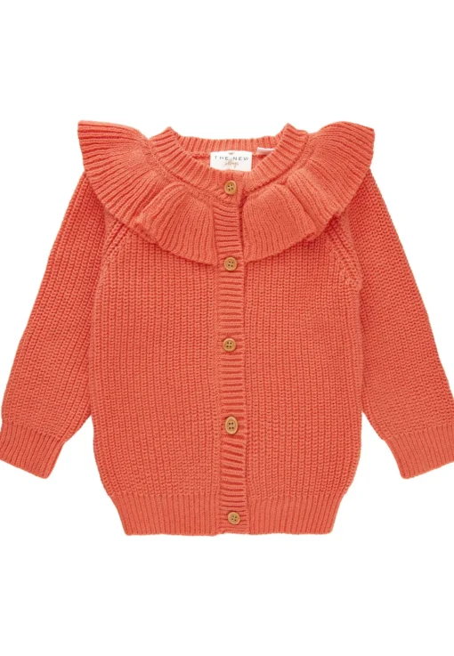 The New | Olly Collar Knit Cardigan | Emberglow