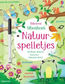 Usborne Uitwisboek | Natuurspelletjes