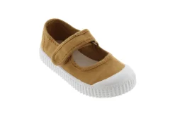 Victoria | 136625 | Katoenen Sandaal Met Klittenband | Oro Oker Geel
