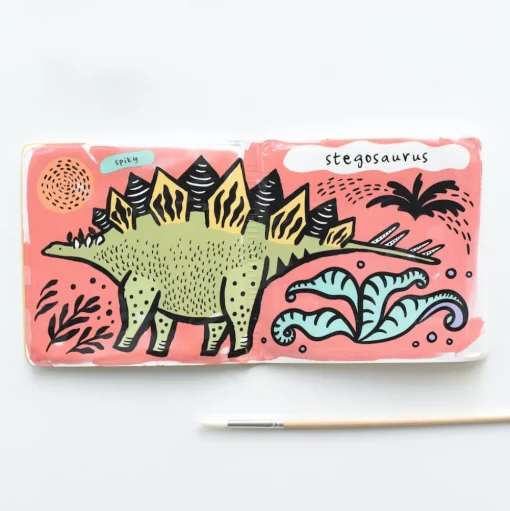 Wee Gallery | Badboekje | Kleur De Dinosaurus