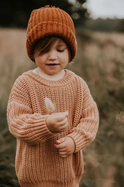 Yuki | Chunky Knit Sweater | Coral